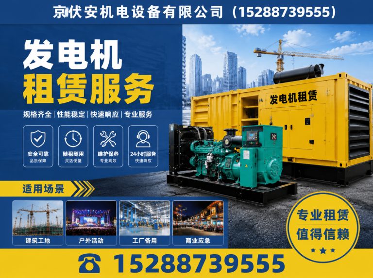 上海发电机租赁展示图