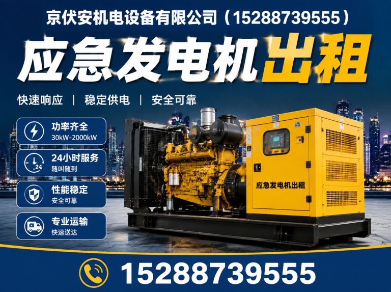 上海柴油发电机组出租展示图